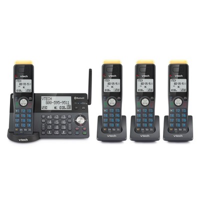 VTech IS8128-41 Super Long Range 4-Handset DECT 6.0 Cordless Phone for Home
