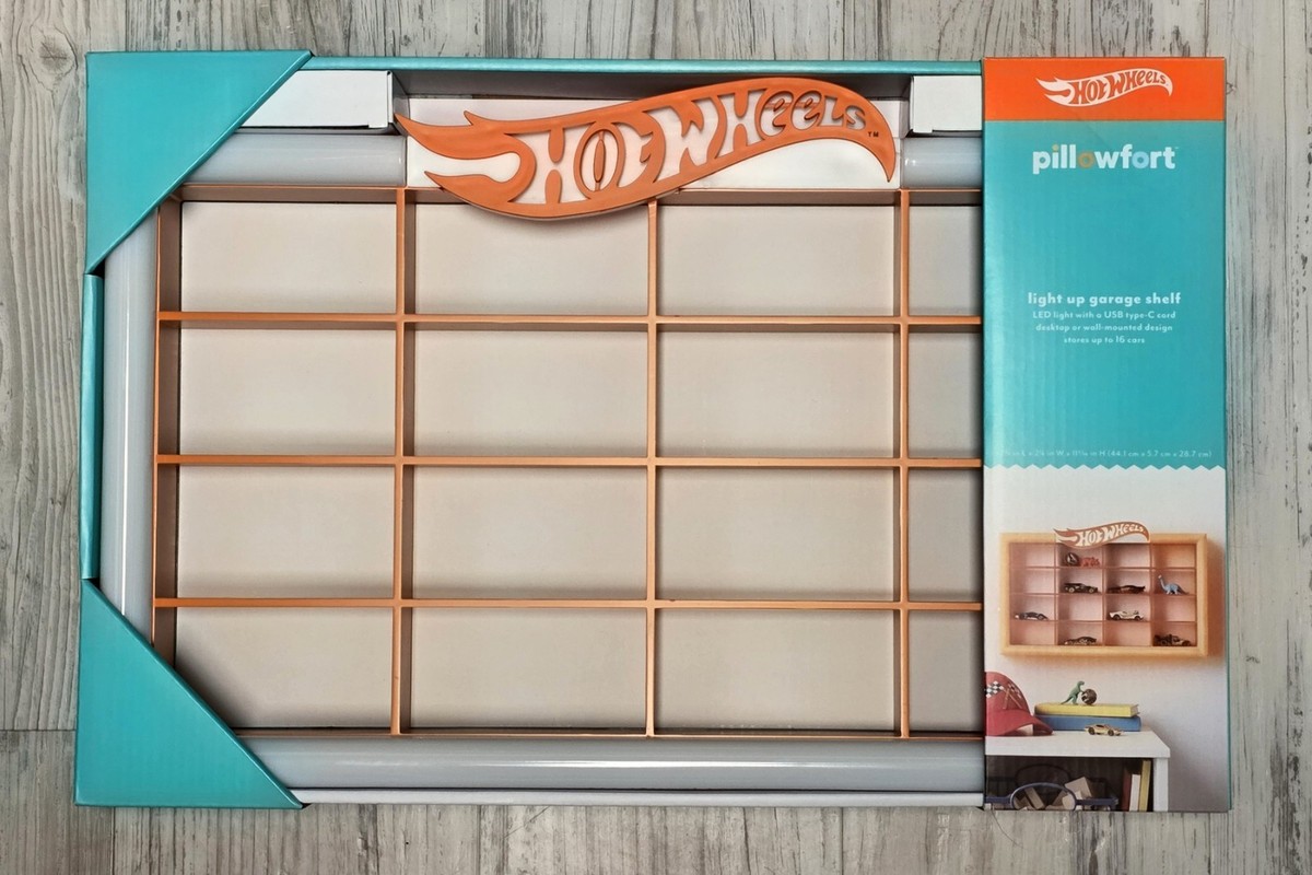 Hot Wheels Light Up Wall / Bookshelf Diecast Display | eBay