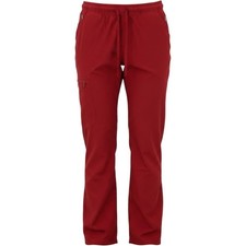 Koi Lite Peace Red Scrub Pants Womens Small 1123A Cargo Drawstring Medical Yoga