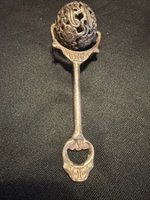 Antique Or VTG Ornate Victorian Spinning Silver Colored Baby Rattle.