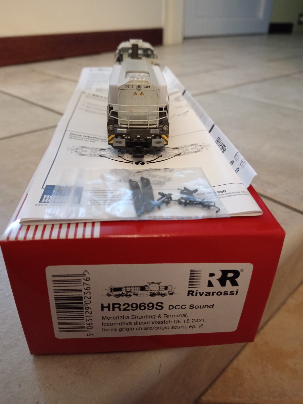 Rivarossi HR2969S Locomotiva D318 Mercitalia digital sound – come nuova