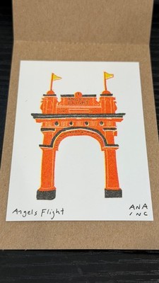 Angel's Flight Ana Inc Inciardi Grand Central Market Los Angeles Mini Print
