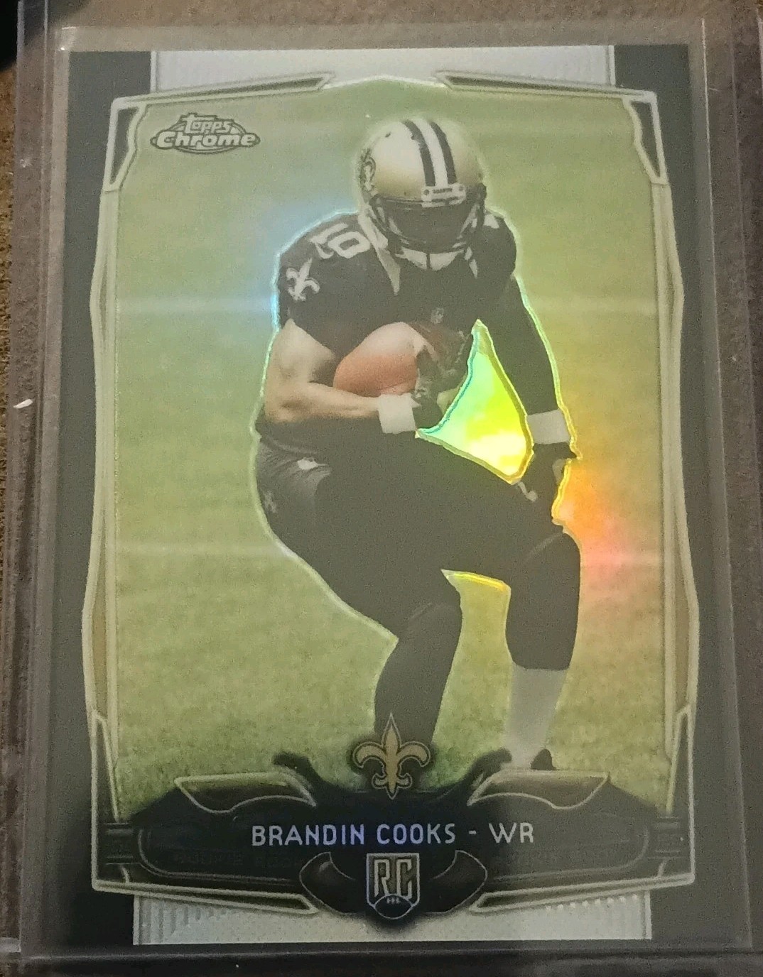 2014 Topps Chrome Football Black Refractor Brandin Cooks RC 056/299 #149