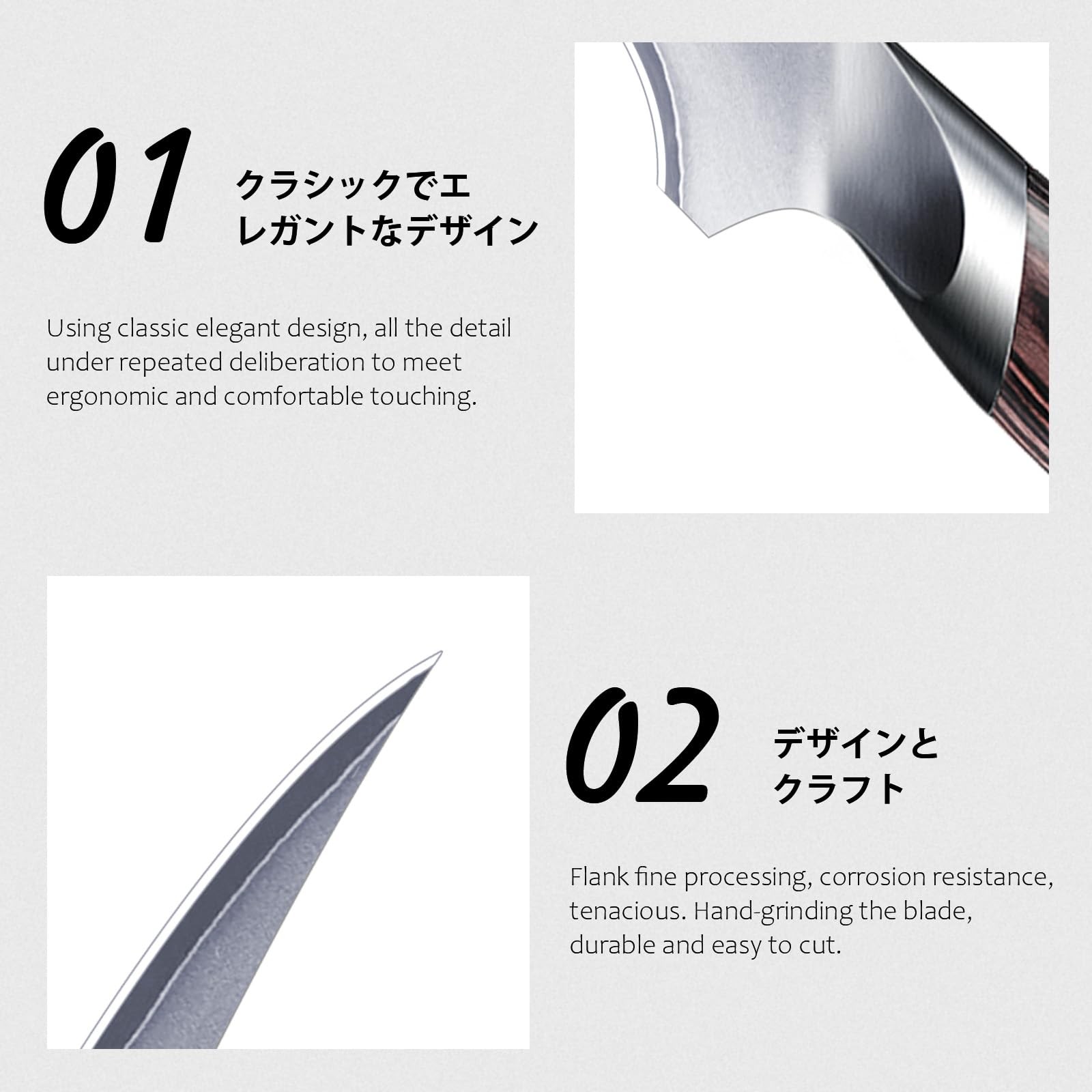 Fillet Knife 7 Inch, Super Sharp Boning Knife in High Carbon Stainless Steel,...