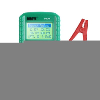 DUOYI DY219 Digital Battery Analyzer Car Fault Diagnostic Device Current and Vo
