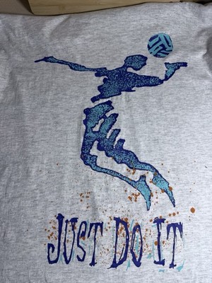 Vintage 90s Nike Just Do It Volleyball Graphic T-Shirt Mens XL