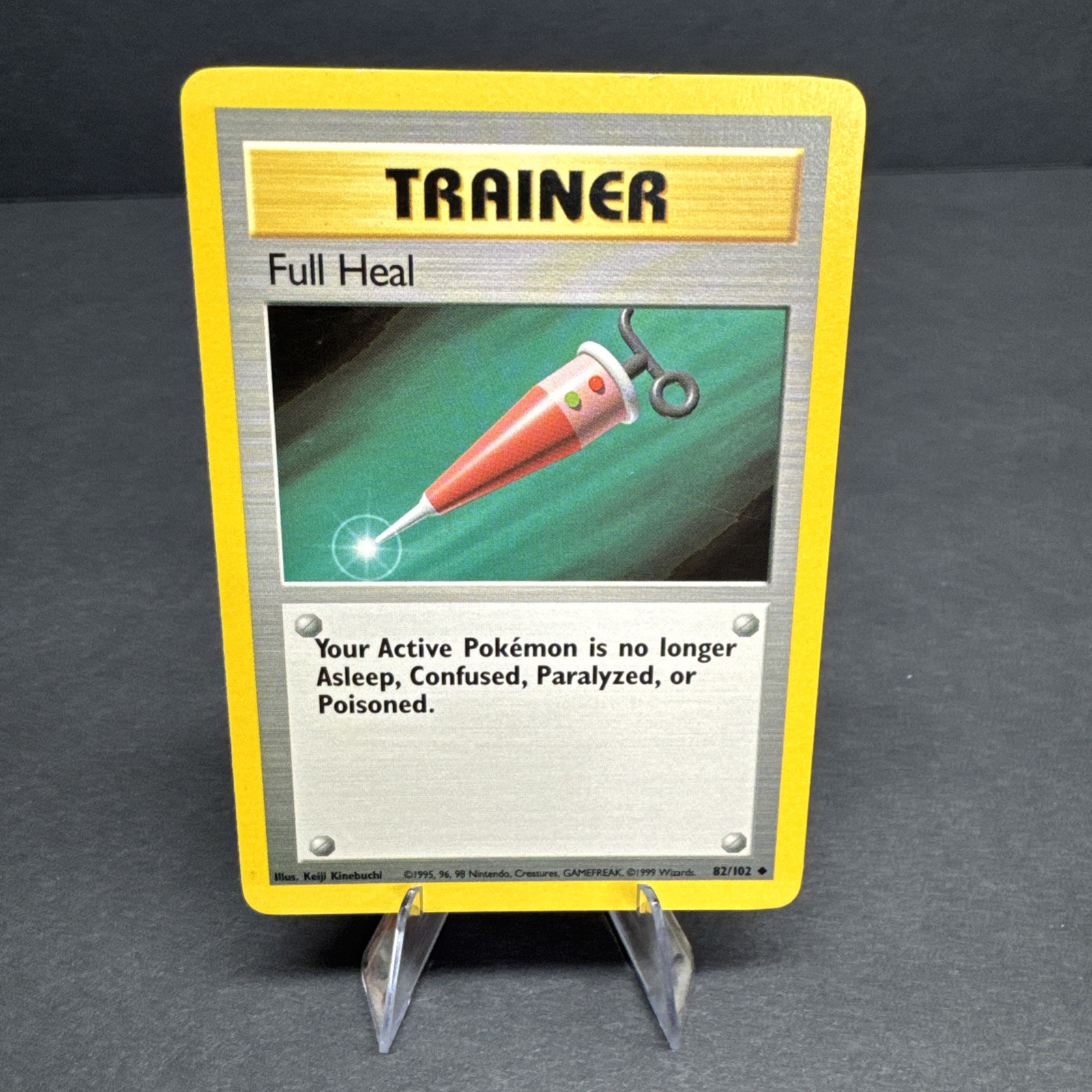 Pokemon Full Heal Trainer 1999 Base Set Wizards 82/102 LP