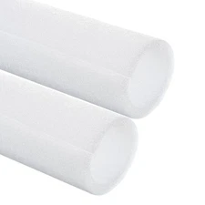 2 Pcs 1.58 Inch 3.3 Feet Pipe Insulation Foam Tube OD 2.36"