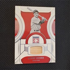 Panini 2023 National Treasures HOF Materials Memorabilia Bobby Doerr #HOF 10/10