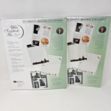 Creative Memories 12x15 White Scrapbook Pages 15 Sheets/30 Pages Refill x 2 NEW