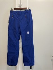 Spyder blue insulated ski snow winter sports pants size