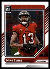 Mike Evans 2024 Donruss Optic #186 Buccaneers NFL READ FREE SHIP AutographDen
