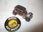 VINTAGE HOT WHEELS REDLINES CAR '32 FORD VICKY CLASSIC BROWN & BUTTON HOTWHEELS