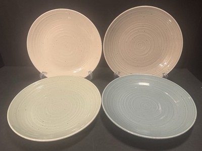 SANGO Speckled Multi-Color Salad Plates, Set of Four (4) ~ PLEASE READ & LOOK