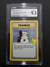 2021 POKEMON CELEBRATIONS CLASSIC COLLECTION IMPOSTER PROFESSOR OAK-HOLO CGC 9.5