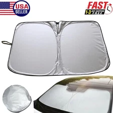 Sun Visor Cover Foldable Auto Car Windshield Sun Shade UV Block Keep Cool 57"