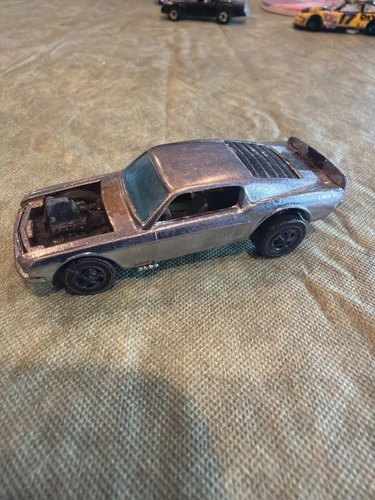 Hot Wheels Redline, Mustang Boss Hoss, Chrome, Brown Int., Hong Kong, Club Car