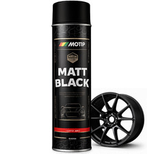 MOTIP Acryllack-Spray, Schwarz MATT für Felgen, 600 ml