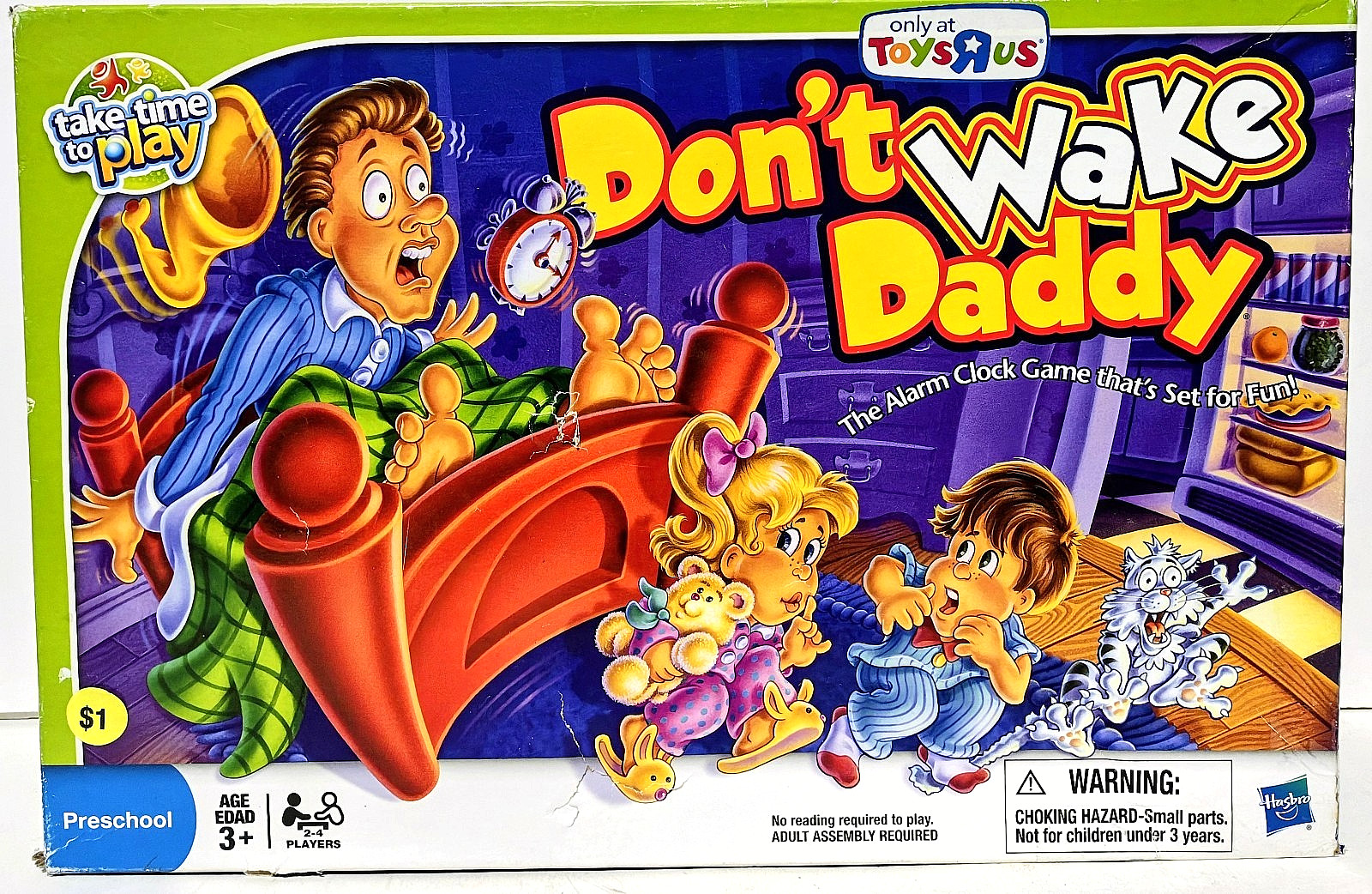 Don't Wake Daddy Game - Hasbro - Playable Complete No Instructions - 2011