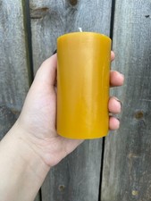 Pure Beeswax Mini Pillar, 3" Tall by 2" Diameter