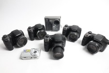  Lot of 7 Assorted Sony Digital Cameras  Parts Only 