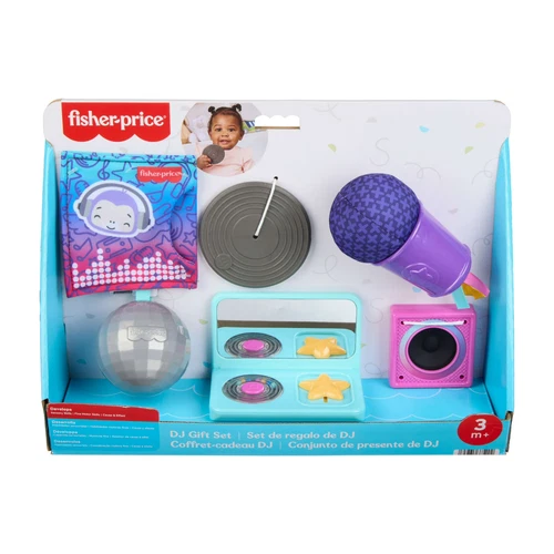 Fisher-Price Mini Me Moments DJ Gift Set, 6 Piece Sensory Baby Toys Newborn Play - Picture 1 of 10