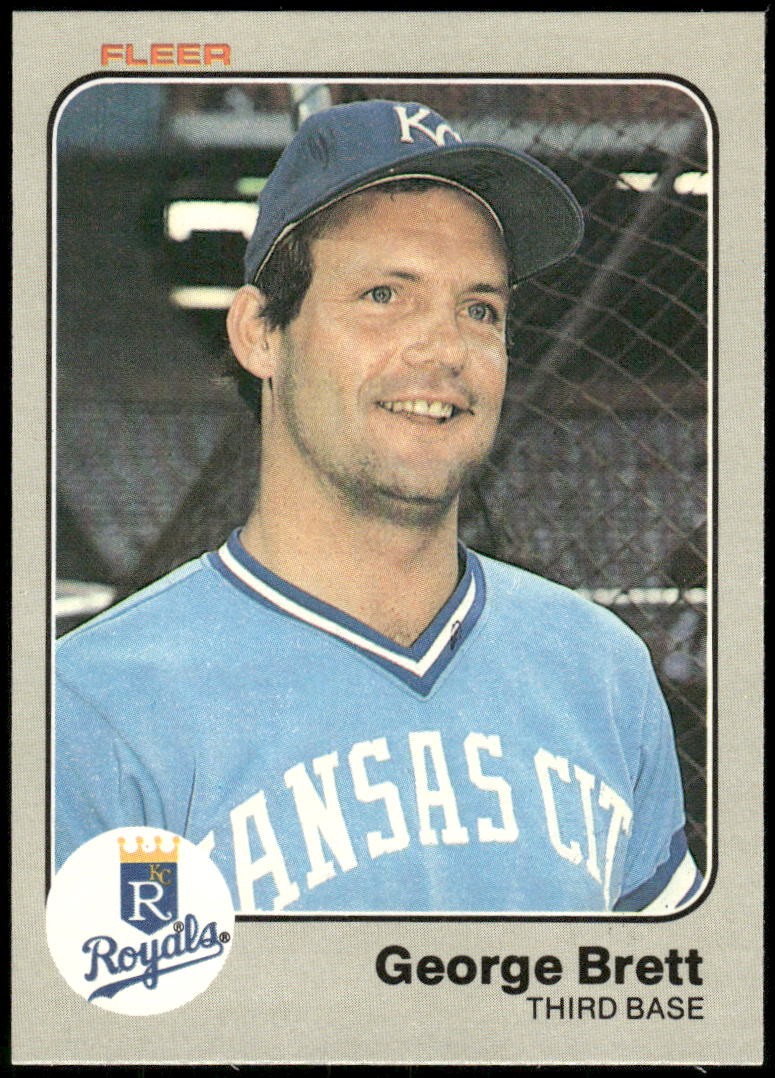 1983 Fleer #108 George Brett HOF [NM] [Base Set Baseball Card]