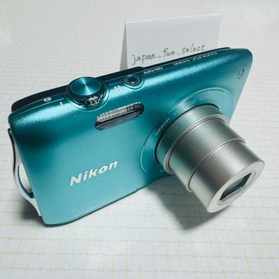 Nikon COOLPIX S3300 Green Digital Camera 16MP Compact 6x Zoom 720p