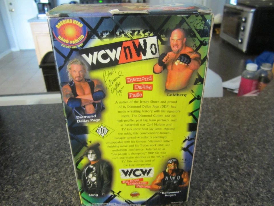 Figuras coleccionables Big Boys Diamond Dallas Page Bobblehead WCW NUEVO SIN ETIQUETAS en caja 1999 Foto 3 de 3