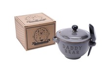 Grey 'Daddy Bear' Porridge Bowl And Spoon in Gift Box