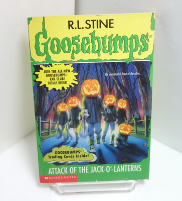 R.L. Stine Goosebumps #48 Attack of the Jack O Lanterns 1st Print Cards Bookmark