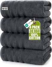 Utopia Towels 4 Pack Premium Extra Large Bath Towels Set, 30 x 60 Inches ...