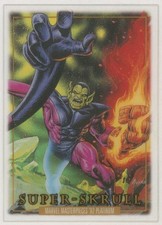 CLEAR CUT Marvel Masterpieces 92 Platinum Card 84 Joe Jusko Art ~ Super Skrull