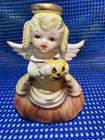VINTAGE HALLOWEEN ANGEL WITH JACK-O-LANTERN — photo 1