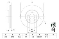1X Bosch 0 986 479 039 Bremsscheibe FüR Mercedes-Benz