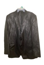 Andrew Fezza Men  s Metallic Blazer Black Size 44 L Formal Party Wedding