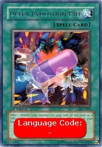 YuGiOh Ultra Evolution Pill (V.1) IOC-EN097 Rare Englisch Played 1st