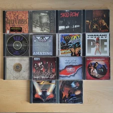 Lot of 14 Glam Metal, Rock CDs (Guns N' Roses, Skid Row, Aerosmith)