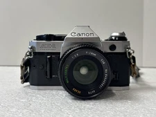 Canon AE-1  SLR Film Camera w/ 50mm 1:2.8  Lens Tested Nice!