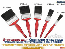 5 Pack Paint Brush Set Decorating Brushes DIY Painting UK warehouse UK ship!