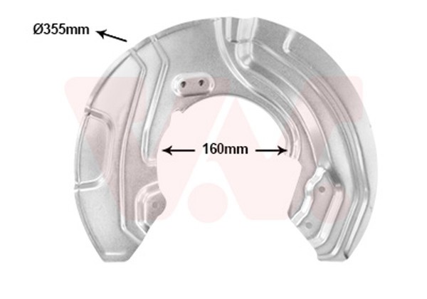 VAN Wezel Spritzblech Bremsscheibe 0667372 FüR BMW 3Er E92 Touring E91 E90 X1-image