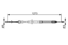 BOSCH Bremsseil Seilzug Feststellbremse 1 987 482 308 für TWINGO RENAULT 2 CN0D