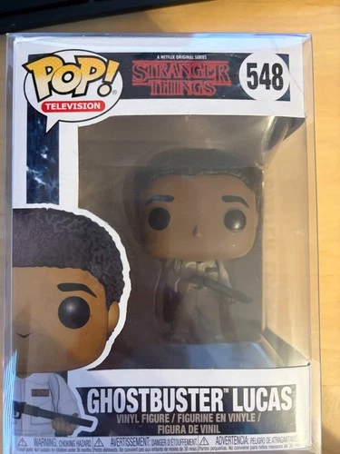 Stranger Things Ghostbuster Lucas Funko Pop! #548 Vinyl Figure Brand New!