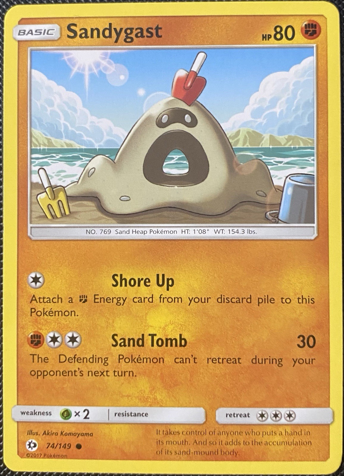 Sandygast 74/149 SM Base Set Regular - Pokémon Card