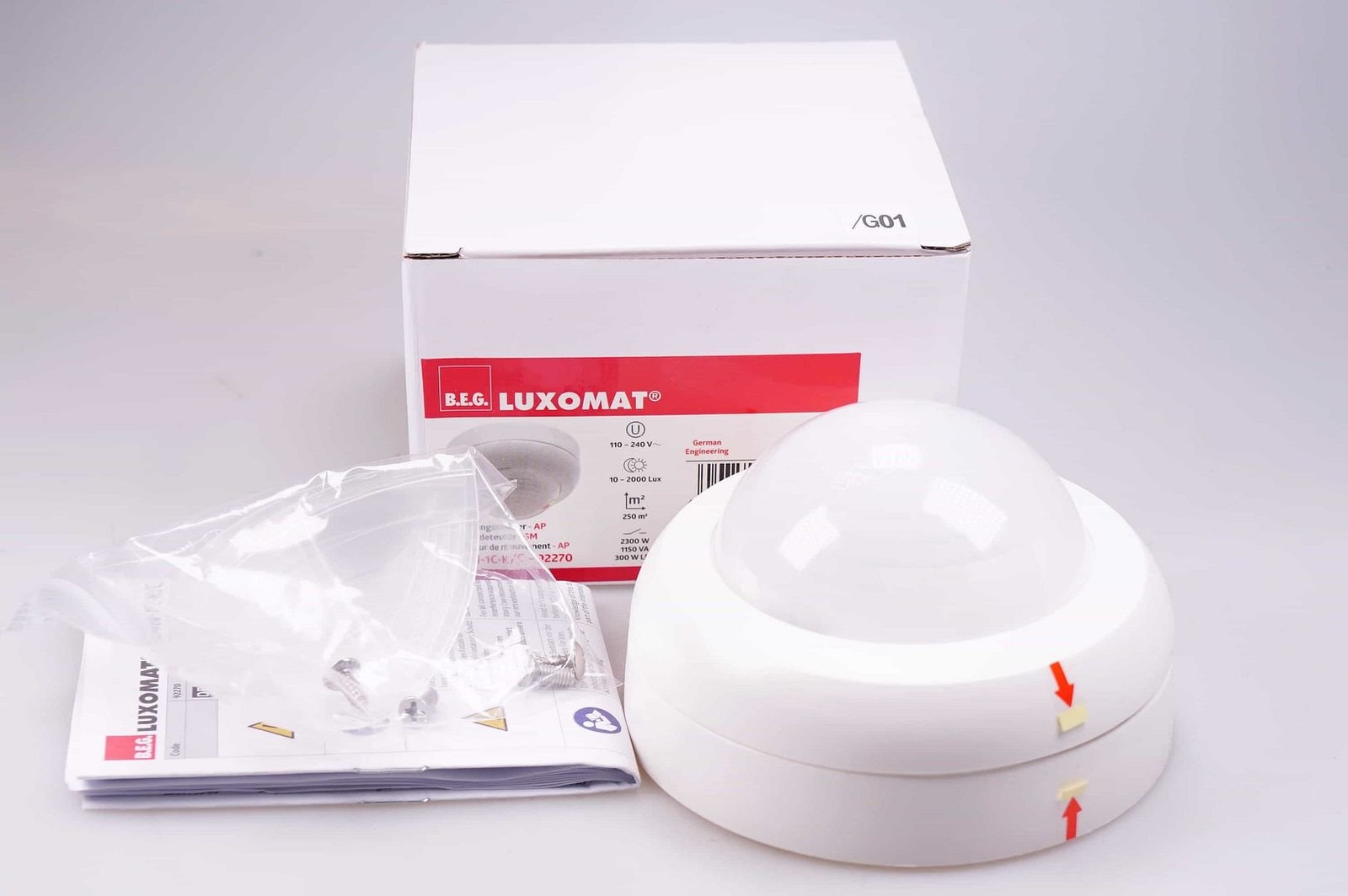 B.E.G. LUXOMAT PD4N-1C-K-AP 92270 Deckenpräsenzmelder OVP, NEU