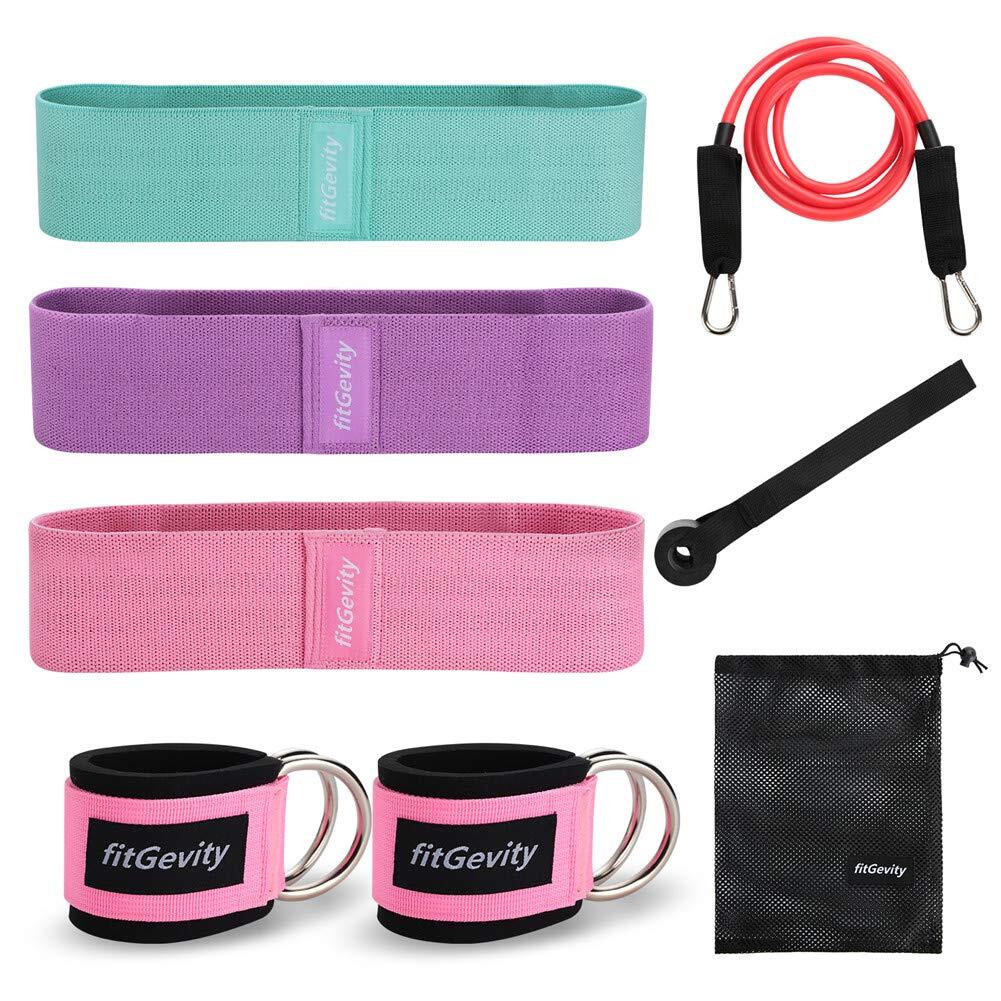 Exercise Bands For Legs And Buttfabric Non Slip Hip Fitness 