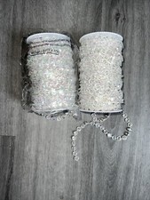 Clear Crystal Wedding Garland 33 yards each roll