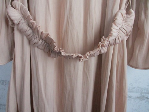 Saba women's a-line dress blush 8 tie belt waist bell sleeve round neck - Picture 4 of 9