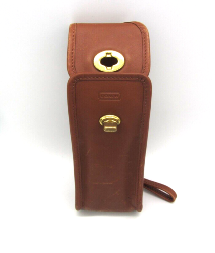 Vintage Coach Tan Leather Multi-Purpose Carry Case w/ Wristlet/TurnLock