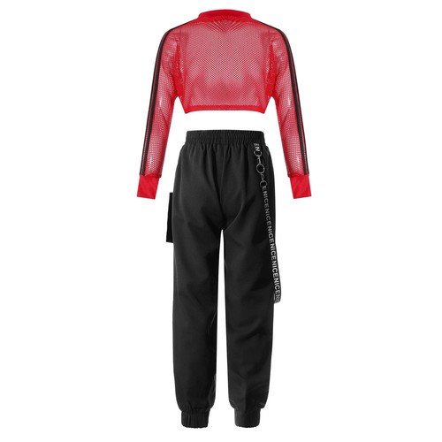 Girls Sweatpants Pant Sports Tank Top Sweatshirt T-shirt Outfits Fitness Sets - Picture 29 of 53